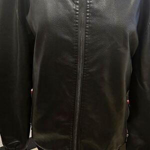 Pu leather jacket